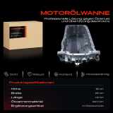 1x Ölwanne Motorölwanne für VW Golf V 1K Passat 3C Seat Altea 5P Skoda Superb II 3T 1.9L 2.0L