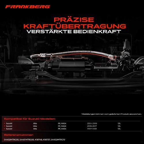 2x Seilzug Feststellbremse Hinterachse beidseitig für Suzuki Alto FF 1.1L 2004-2008 Bild 2x Seilzug Feststellbremse Hinterachse beidseitig für Suzuki Alto FF 1.1L 2004-2008