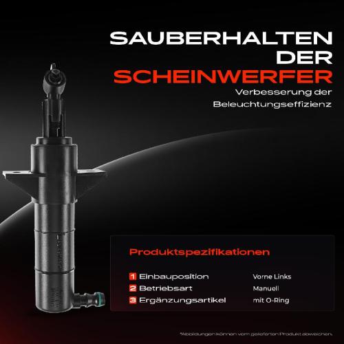 1x Scheinwerferreinigung Waschwasserdüse Vorne Links für Mercedes-Benz GL-Klasse X204 2008-2015 Bild 1x Scheinwerferreinigung Waschwasserdüse Vorne Links für Mercedes-Benz GL-Klasse X204 2008-2015