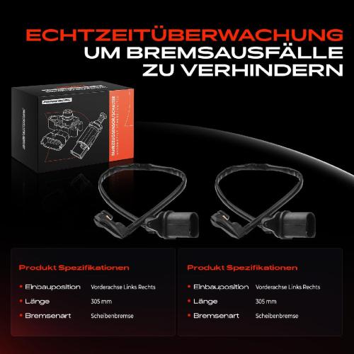 Frankberg 2x Warnkontakt Bremsbelagverschleiß Vorderachse für Audi A4 A5 A6 A7 Q5 1.8L-4.2L 2006-2018 Bild Frankberg 2x Warnkontakt Bremsbelagverschleiß Vorderachse für Audi A4 A5 A6 A7 Q5 1.8L-4.2L 2006-2018