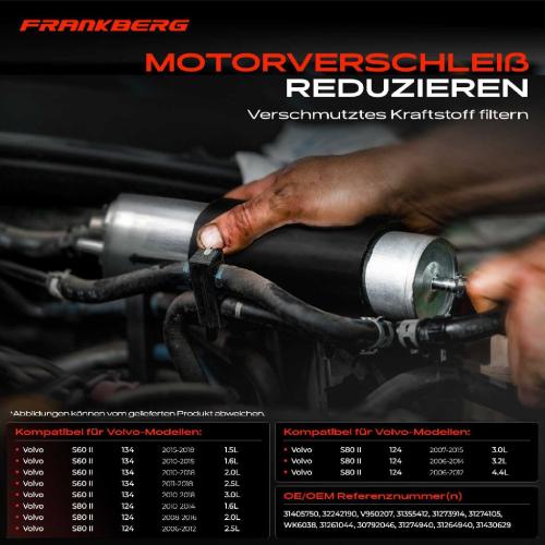 1x Kraftstofffilter für Volvo S60 II S80 II V40 V60 I V70 III XC60 Bild 1x Kraftstofffilter für Volvo S60 II S80 II V40 V60 I V70 III XC60