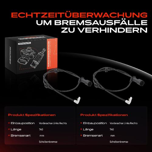 2x Warnkontakt Bremsbelagverschleiß Vorderachse für Opel Omega B V94 Caravan 21 22 23 Bild 2x Warnkontakt Bremsbelagverschleiß Vorderachse für Opel Omega B V94 Caravan 21 22 23