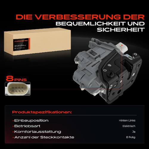 1x Türschloss Hinten Links für Audi A3 Cabriolet Sportback A4 Avant A6 Allroad A8 R8 Seat Exeo ST Bild 1x Türschloss Hinten Links für Audi A3 Cabriolet Sportback A4 Avant A6 Allroad A8 R8 Seat Exeo ST
