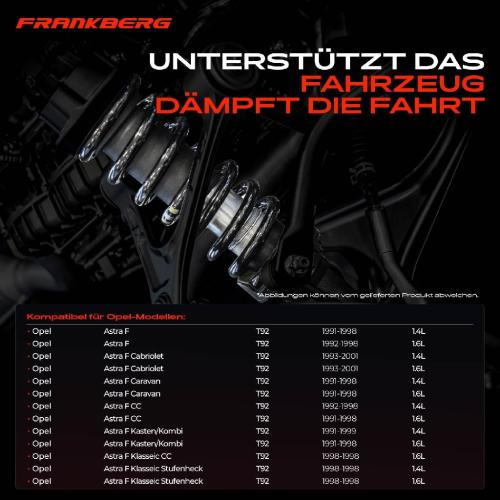 Frankberg 2x Fahrwerksfeder Vorderachse für Opel Astra F T92 1991-2001 Bild Frankberg 2x Fahrwerksfeder Vorderachse für Opel Astra F T92 1991-2001
