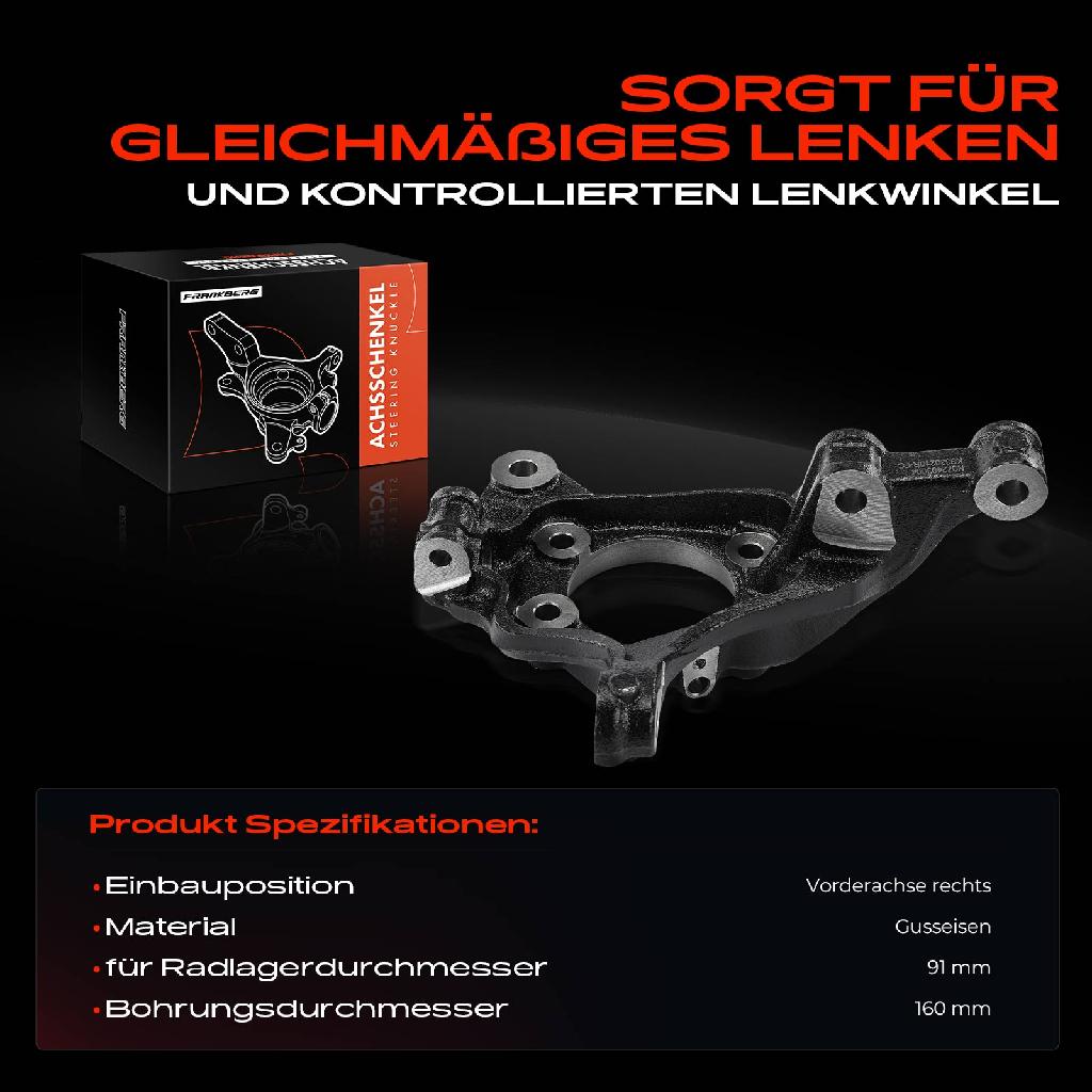 1x Achsschenkel Radaufhängung Vorderachse Rechts für Mazda 3 Stufenheck BM BN Bj ab 2013