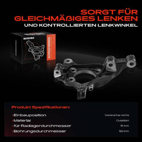 Frankberg 1x Achsschenkel Radaufhängung Vorderachse Rechts für Mazda 3 Stufenheck BM BN Bj ab 2013 Bild Frankberg 1x Achsschenkel Radaufhängung Vorderachse Rechts für Mazda 3 Stufenheck BM BN Bj ab 2013