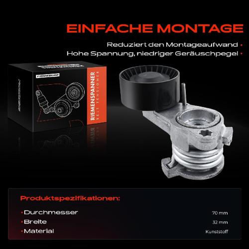 1x Spannrolle Riemenspanner für BMW F10 F11 F01 F18 F25 X3 2.5L 3.0L Bild 1x Spannrolle Riemenspanner für BMW F10 F11 F01 F18 F25 X3 2.5L 3.0L