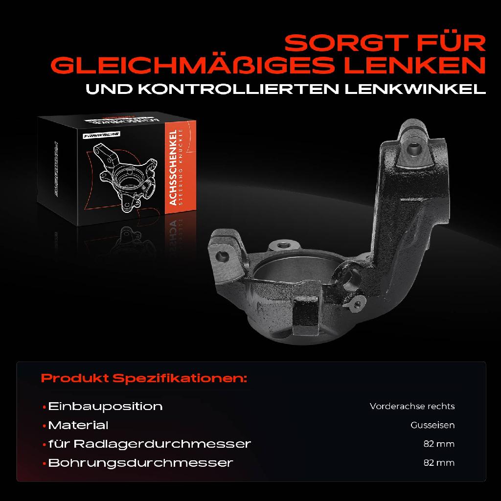 1x Achsschenkel Radaufhängung Vorderachse Rechts für Citroën Berlingo Xsara Peugeot 306 Partner