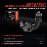 1x Achsschenkel Radaufhängung Vorderachse Rechts für Citroën Berlingo Xsara Peugeot 306 Partner