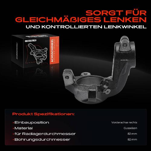 1x Achsschenkel Radaufhängung Vorderachse Rechts für Citroën Berlingo Xsara Peugeot 306 Partner Bild 1x Achsschenkel Radaufhängung Vorderachse Rechts für Citroën Berlingo Xsara Peugeot 306 Partner