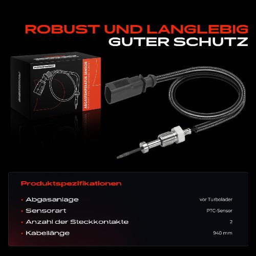 1x Abgastemperatursensor für VW Polo Seat Ibiza Skoda Fabia 1.2L Bild 1x Abgastemperatursensor für VW Polo Seat Ibiza Skoda Fabia 1.2L