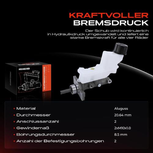 1x Hauptbremszylinder Bremszylinder für Mazda 6 GG GY GG 1.8L 2.0L 2.3L Bild 1x Hauptbremszylinder Bremszylinder für Mazda 6 GG GY GG 1.8L 2.0L 2.3L