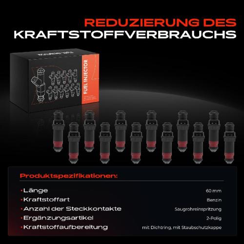 12x Einspritzventil Einspritzdüse für Mercedes-Benz S-Klasse W220 C215 5.8L Bild 12x Einspritzventil Einspritzdüse für Mercedes-Benz S-Klasse W220 C215 5.8L