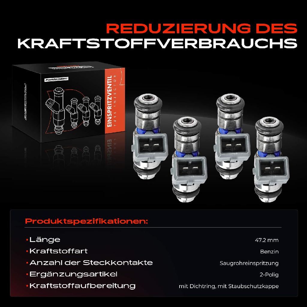 4x Einspritzventil Einspritzdüse für Citroën Saxo Peugeot 106 II