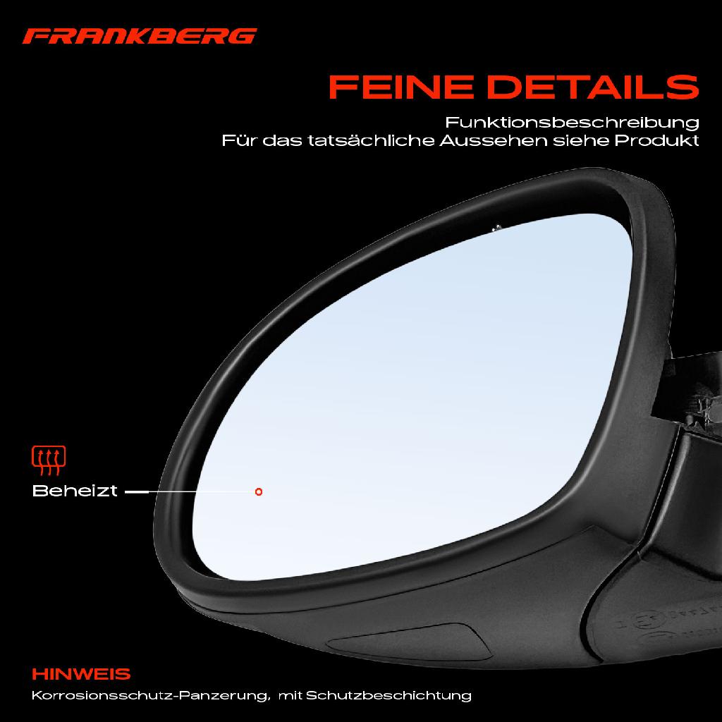 1x Außenspiegel Links für VW Tiguan 5N 1.4L 2.0L 2007-2018