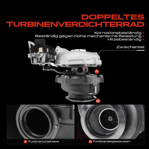 Frankberg 1x Abgasturbolader für BMW 3er Cabriolet E93 5er E60 5er Touring E61 7er E65 E66 E67 3.0L 2002-2013 Bild Frankberg 1x Abgasturbolader für BMW 3er Cabriolet E93 5er E60 5er Touring E61 7er E65 E66 E67 3.0L 2002-2013