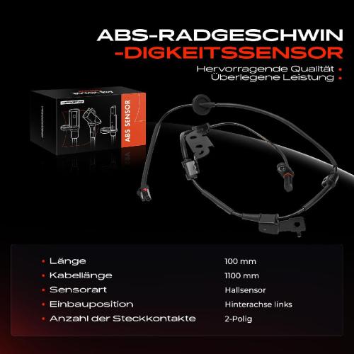 1x ABS Sensor Hinterachse links für Hyundai i30 Coupe Kombi KIA Cee'D Combi Van Sportswagon Pro Bild 1x ABS Sensor Hinterachse links für Hyundai i30 Coupe Kombi KIA Cee'D Combi Van Sportswagon Pro