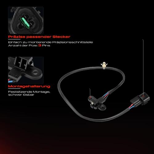 1x Kurbelwellensensor Impulsgeber für Mitsubishi Space Wagon N8W N9W 1998-2004 Bild 1x Kurbelwellensensor Impulsgeber für Mitsubishi Space Wagon N8W N9W 1998-2004