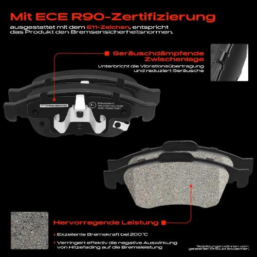 4x Bremsbeläge Vorderachse für Fiat 500X Jeep Renegade SUV 1.2L 2014-2025 Bild 4x Bremsbeläge Vorderachse für Fiat 500X Jeep Renegade SUV 1.2L 2014-2025