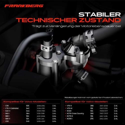 1x Thermostat Kühlmittel für Volvo C30 S60 I S80 I V50 V70 II XC60 XC70 II XC90 I Bild 1x Thermostat Kühlmittel für Volvo C30 S60 I S80 I V50 V70 II XC60 XC70 II XC90 I