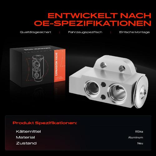 1x Expansionsventil Klimaanlage für VW Golf V Passat Audi A3 8P1 TT Seat Leon Skoda Bild 1x Expansionsventil Klimaanlage für VW Golf V Passat Audi A3 8P1 TT Seat Leon Skoda