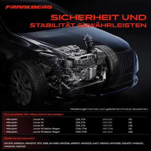2x Motorlager Hinten Links für Mitsubishi Lancer VII CSA CTA CSW CTW Bild 2x Motorlager Hinten Links für Mitsubishi Lancer VII CSA CTA CSW CTW