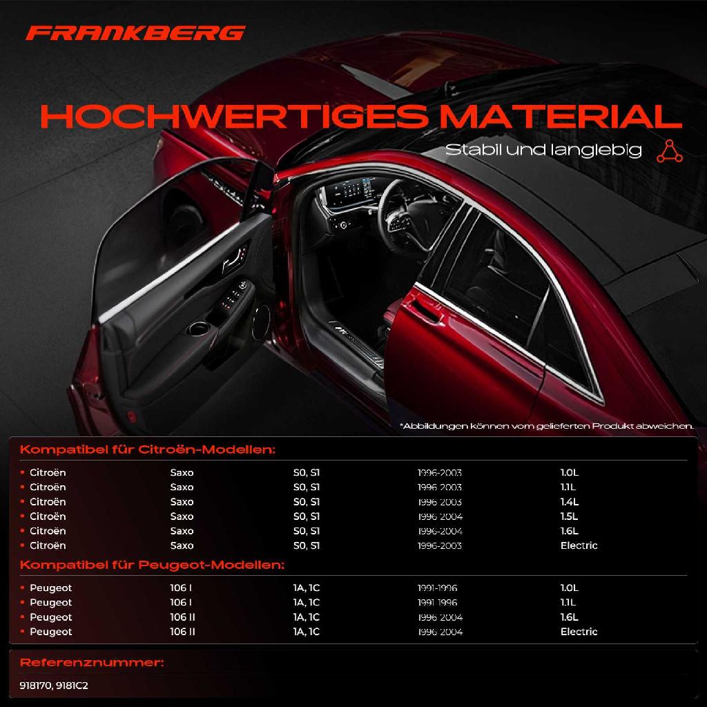 1x Türfeststeller Türfangband Türstopper Vorne für Citroën Saxo S0 S1 Peugeot 106 I II 1A 1C