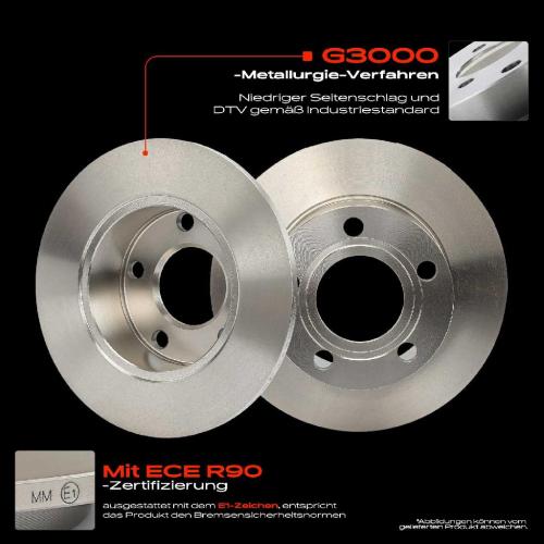 Frankberg 2x Bremsscheiben Hinterachse für VW Passat Variant Audi 100 Avant A6 Skoda Superb I 1990-2008 Bild Frankberg 2x Bremsscheiben Hinterachse für VW Passat Variant Audi 100 Avant A6 Skoda Superb I 1990-2008