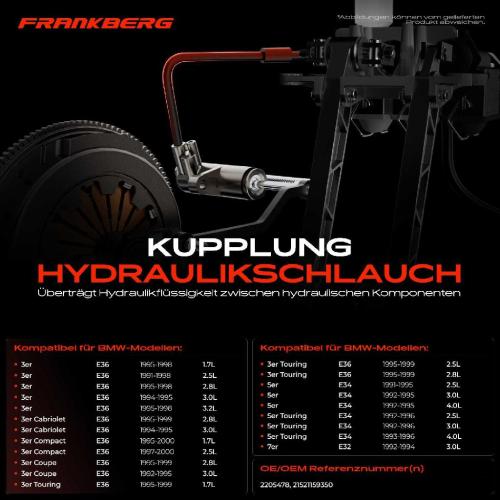 1x Kupplungsschlauch für BMW 5er Touring E34 E32 3er Compact E36 Bild 1x Kupplungsschlauch für BMW 5er Touring E34 E32 3er Compact E36