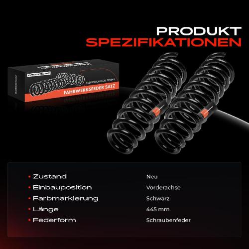 2x Fahrwerksfeder Vorderachse für Mercedes-Benz E-Klasse W211 T-Model S211 2002-2009 Bild 2x Fahrwerksfeder Vorderachse für Mercedes-Benz E-Klasse W211 T-Model S211 2002-2009