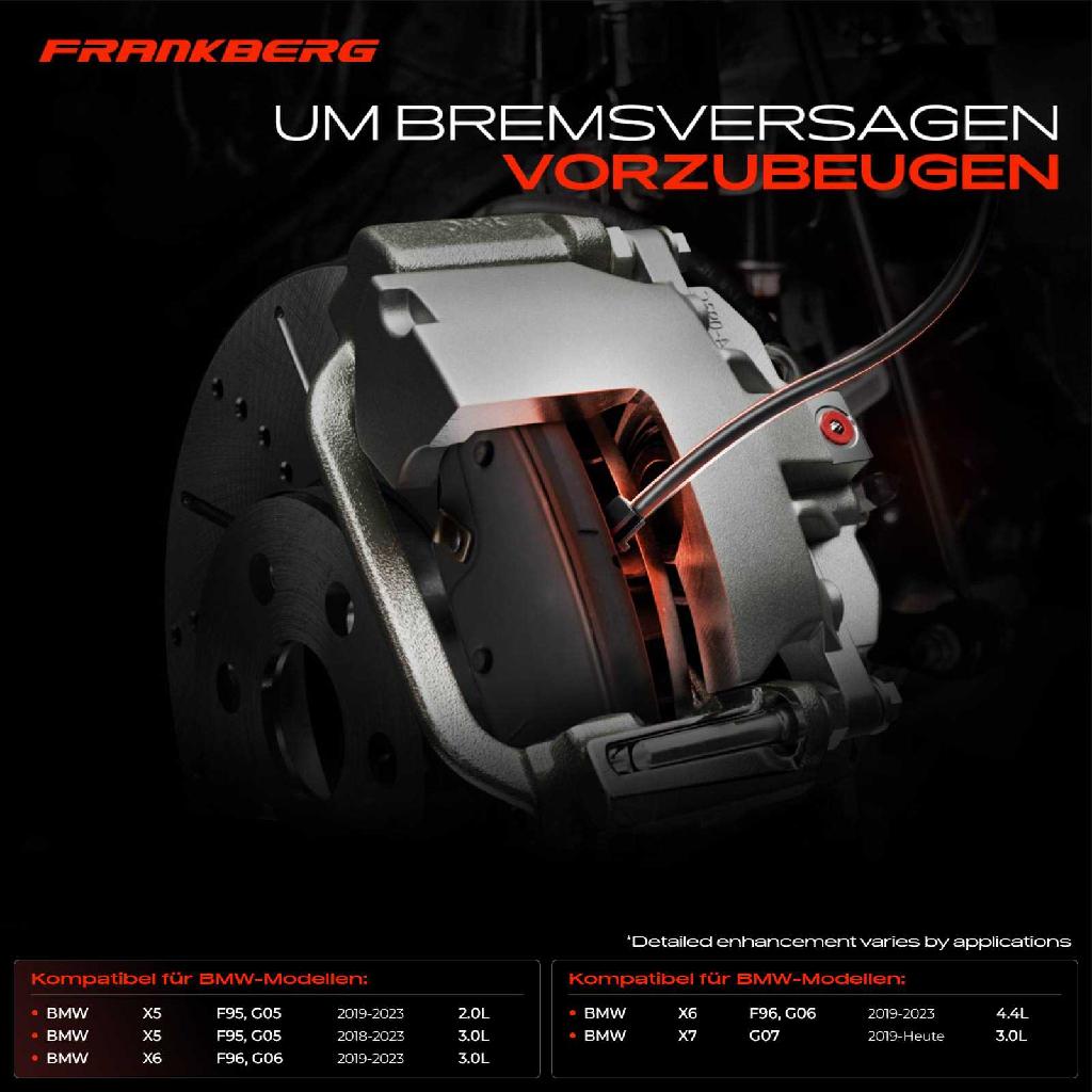 1x Warnkontakt Bremsbelagverschleiß Vorderachse für BMW X5 F95 G05 X6 F96 G06 X7 G07 xDrive