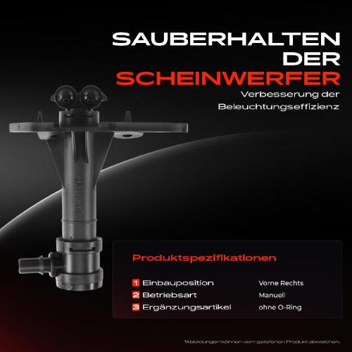 1x Scheinwerferreinigung Waschwasserdüse Vorne Rechts für Audi Q7 4MB 4MG 4MQ 2015-2019 Bild 1x Scheinwerferreinigung Waschwasserdüse Vorne Rechts für Audi Q7 4MB 4MG 4MQ 2015-2019
