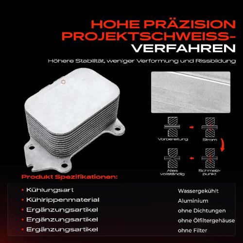 1x Ölkühler Motoröl für Citroën Berlingo C1 Ford C-Max Fiesta Peugeot Volvo Bild 1x Ölkühler Motoröl für Citroën Berlingo C1 Ford C-Max Fiesta Peugeot Volvo