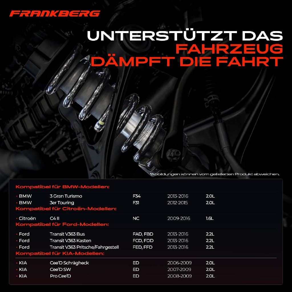 2x Fahrwerksfeder Vorderachse für Peugeot 308 SW I 3008 5008 Citroën C4 II 1.6L