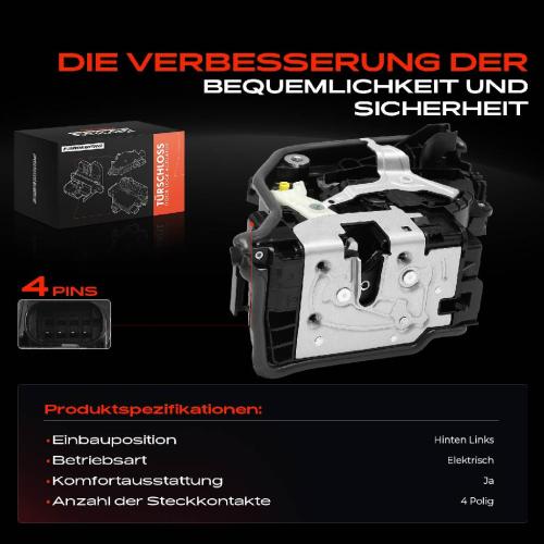 1x Türschloss Hinten Links für BMW 2 Active Tourer F45 F46 G32 G11 G12 F91 G14 F92 G15 F93 G16 F48 MINI F60 Bild 1x Türschloss Hinten Links für BMW 2 Active Tourer F45 F46 G32 G11 G12 F91 G14 F92 G15 F93 G16 F48 MINI F60