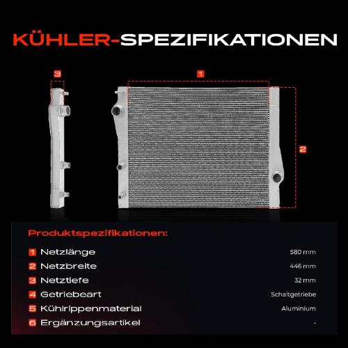 1x Kühler Wasserkühler Motorkühler für BMW E70 F15 F85 E71 E72 F16 F86 2.0L 3.0L Bild 1x Kühler Wasserkühler Motorkühler für BMW E70 F15 F85 E71 E72 F16 F86 2.0L 3.0L