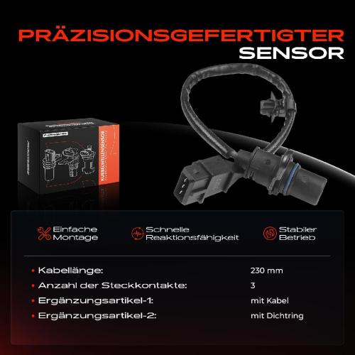 1x Kurbelwellensensor Impulsgeber für Hyundai Grandeur Santa Fé II KIA Carnival Magentis 2.7L Bild 1x Kurbelwellensensor Impulsgeber für Hyundai Grandeur Santa Fé II KIA Carnival Magentis 2.7L