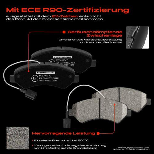 4x Bremsbeläge Vorderachse für Citroën Jumper Bus Kasten Pritsche/Fahrgestell Fiat Ducato Peugeot Boxer Bild 4x Bremsbeläge Vorderachse für Citroën Jumper Bus Kasten Pritsche/Fahrgestell Fiat Ducato Peugeot Boxer