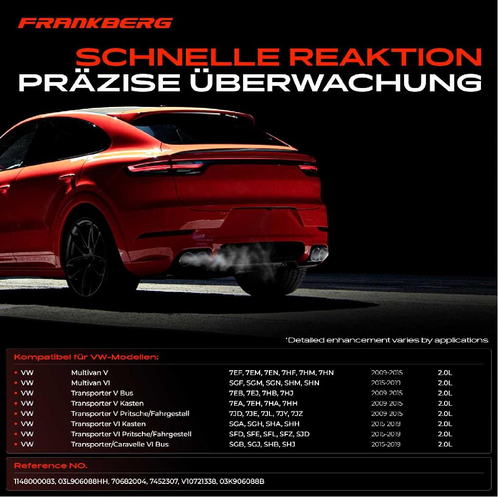 1x Abgastemperatursensor für VW Transporter/Caravelle VI Bus Pritsche/Fahrgestell