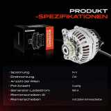 1x Lichtmaschine Generator für VW Transporter V 7E Touareg 7L Multivan V 2.5L