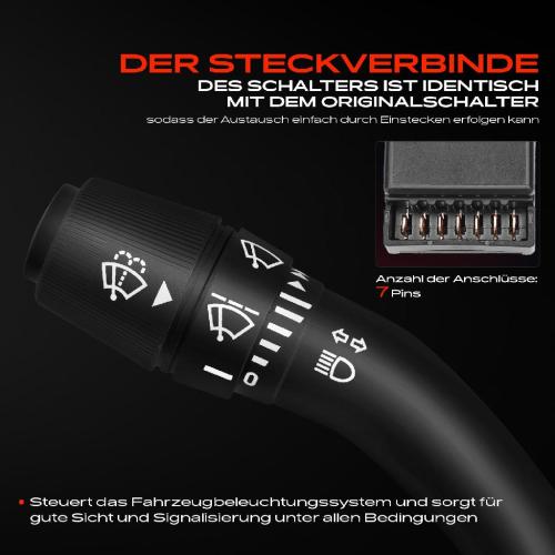 1x Kombischalter Lenkstockschalter für Renault 11 B/C37 9 L42 Rapid F40 Super 5 B/C40 Bild 1x Kombischalter Lenkstockschalter für Renault 11 B/C37 9 L42 Rapid F40 Super 5 B/C40