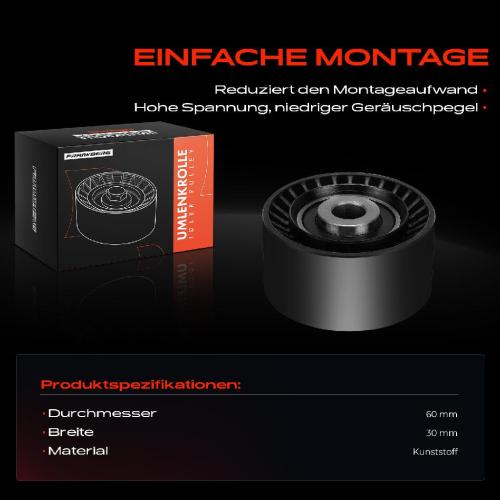 1x Umlenkrolle Führungsrolle für Citroën C4 DS Ford Fiat Peugeot Toyota Bild 1x Umlenkrolle Führungsrolle für Citroën C4 DS Ford Fiat Peugeot Toyota
