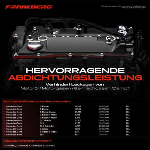 1x Ventildeckel Zylinderkopfhaube für Mercedes-Benz W203 W204 W211 CL203 C209 B906 Bild 1x Ventildeckel Zylinderkopfhaube für Mercedes-Benz W203 W204 W211 CL203 C209 B906