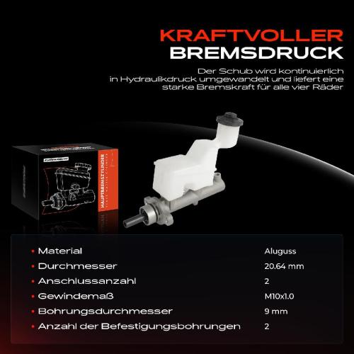 1x Hauptbremszylinder Bremszylinder für Toyota Corolla Kombi Stufenheck Verso Bild 1x Hauptbremszylinder Bremszylinder für Toyota Corolla Kombi Stufenheck Verso