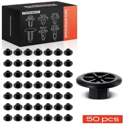 Frankberg 50x Befestigungsclips Verkleidung Motorhaube für BMW E90 E91 E81 E87 E34 E65 E31 E83 E85 Bild Frankberg 50x Befestigungsclips Verkleidung Motorhaube für BMW E90 E91 E81 E87 E34 E65 E31 E83 E85