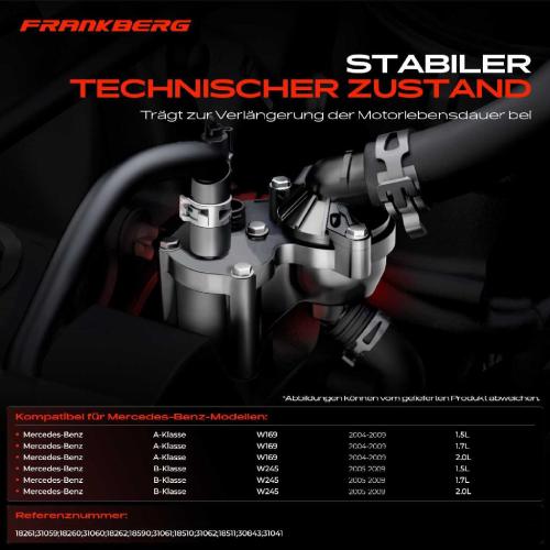 1x Thermostat Kühlmittel für Mercedes-Benz A-Klasse W169 A 150 B-Klasse W245 B 150 Bild 1x Thermostat Kühlmittel für Mercedes-Benz A-Klasse W169 A 150 B-Klasse W245 B 150