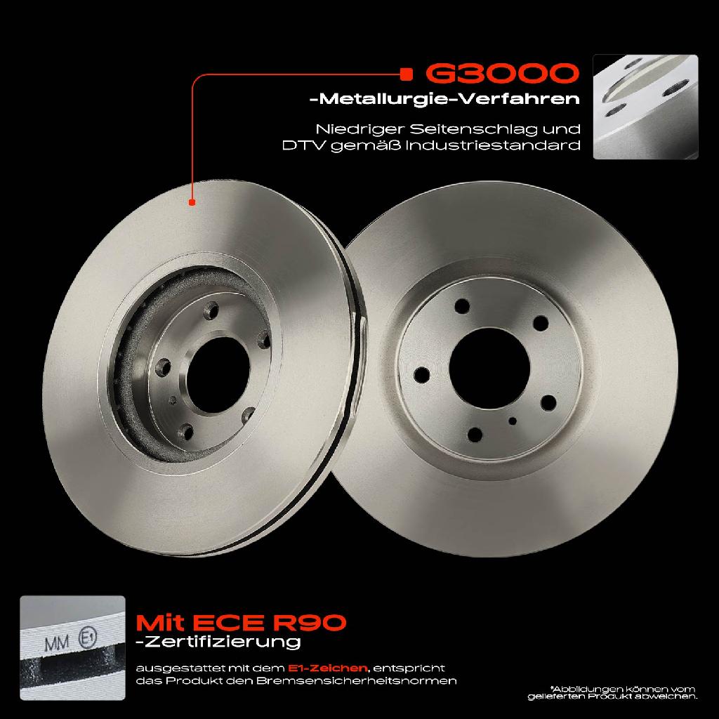 2x Bremsscheiben Vorderachse für Infiniti EX G Stufenheck M Nissan Murano I II Van 2002-2016