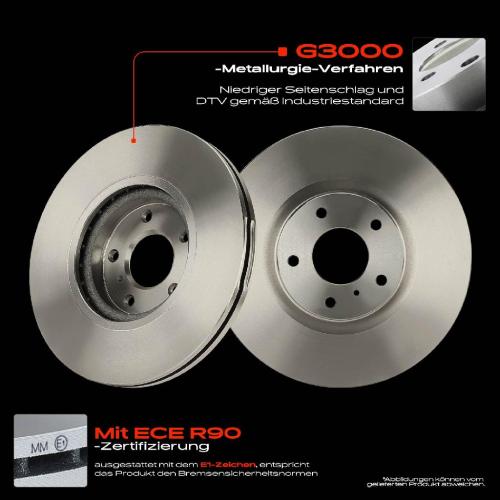 2x Bremsscheiben Vorderachse für Infiniti EX G Stufenheck M Nissan Murano I II Van 2002-2016 Bild 2x Bremsscheiben Vorderachse für Infiniti EX G Stufenheck M Nissan Murano I II Van 2002-2016