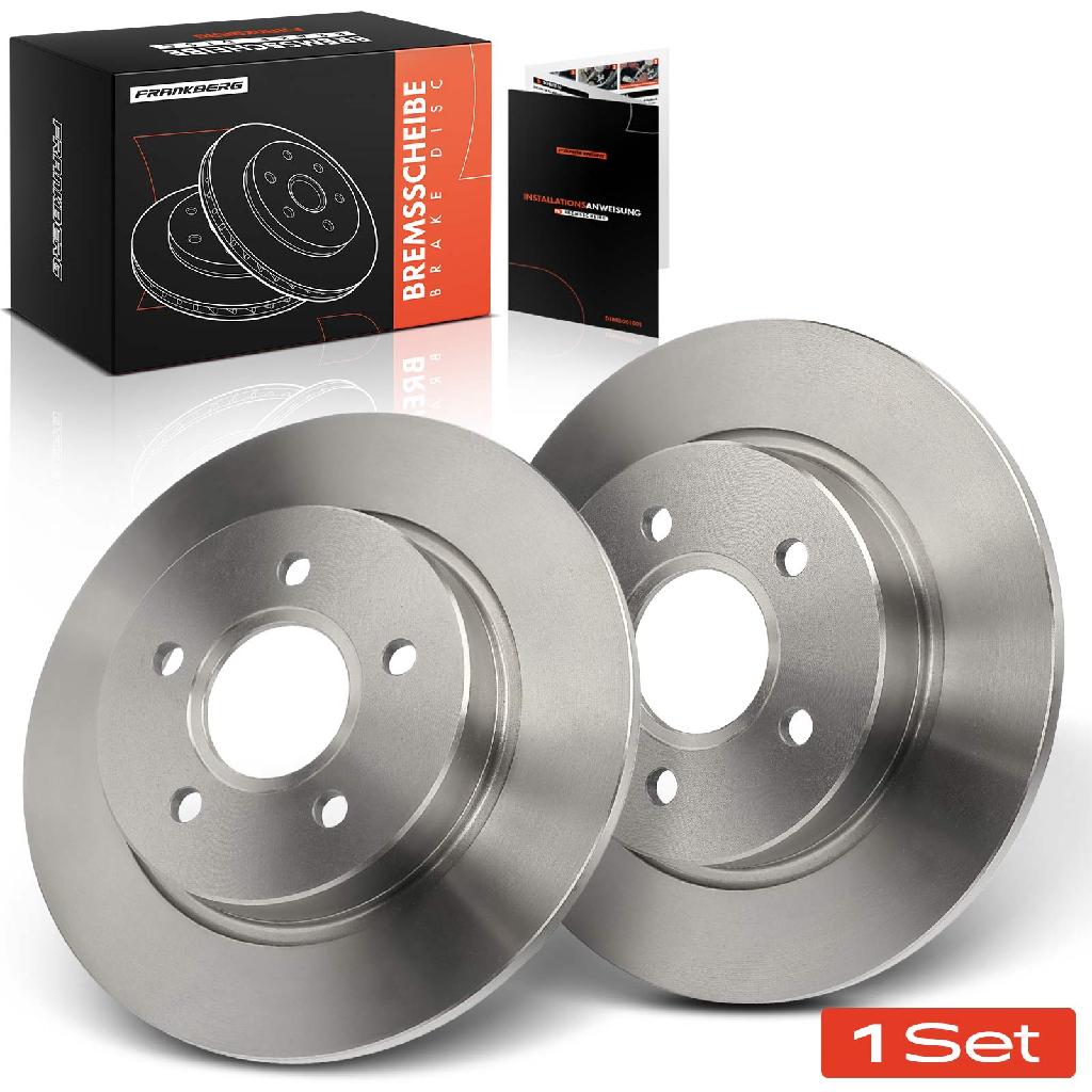 Frankberg 2x Bremsscheiben Hinterachse für Ford Focus III Kasten/Schrägheck Stufenheck Turnier Van 2010-2020