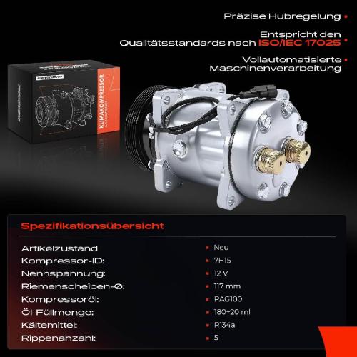 Frankberg 1x Klimakompressor für Citroën Jumper Fiat Ducato Peugeot Boxer 244 Z ZCT Bild Frankberg 1x Klimakompressor für Citroën Jumper Fiat Ducato Peugeot Boxer 244 Z ZCT